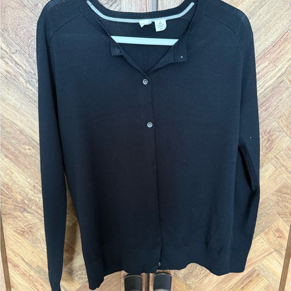GAP Black Merino Wool Sweater